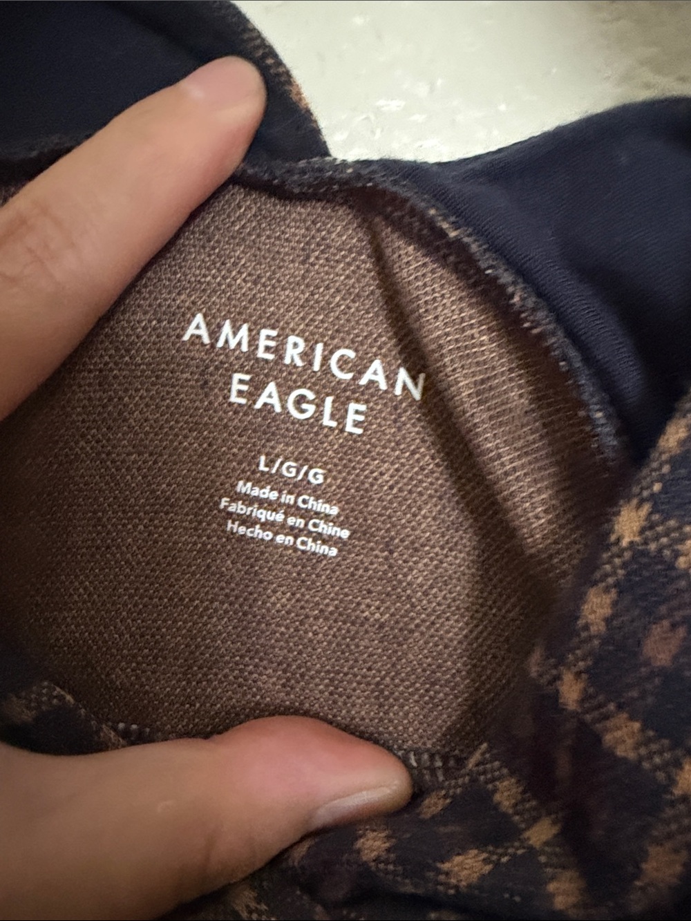 American Eagle Outfitters Brown and Black Plaid Mini Pinafore Dress - Picture 3 of 3
